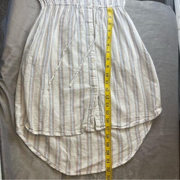 Japna Blue and White Striped Mini Dress - Picture 7 of 8